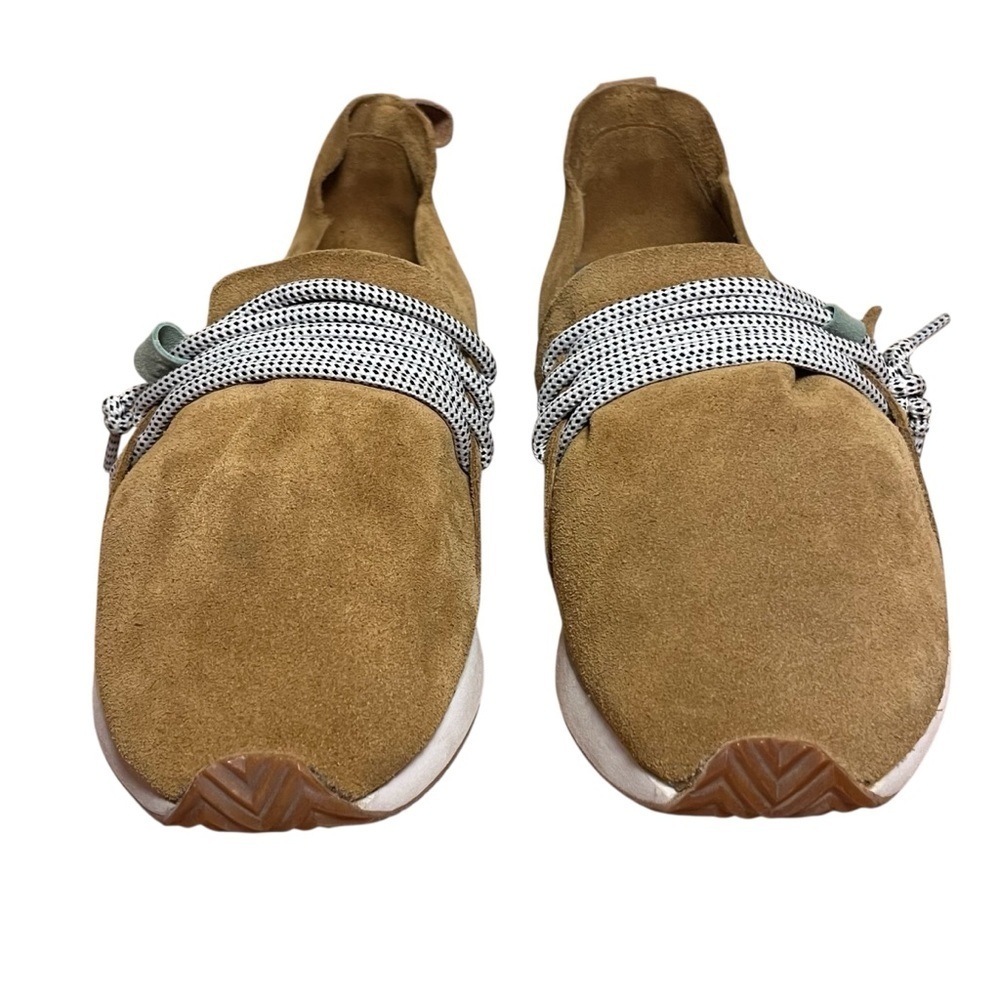 COMUNITYmade Tan Suede Leather Slip-On Comfort Artisan Sneakers Slipper Size 9.5 - Picture 6 of 15